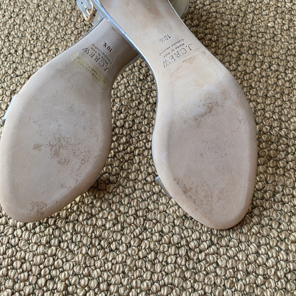 JCREW metallic kitten heel leather heel sandals - Picture 9 of 9